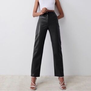 WILFRED ARITZIA: Black Leather Melina Pants